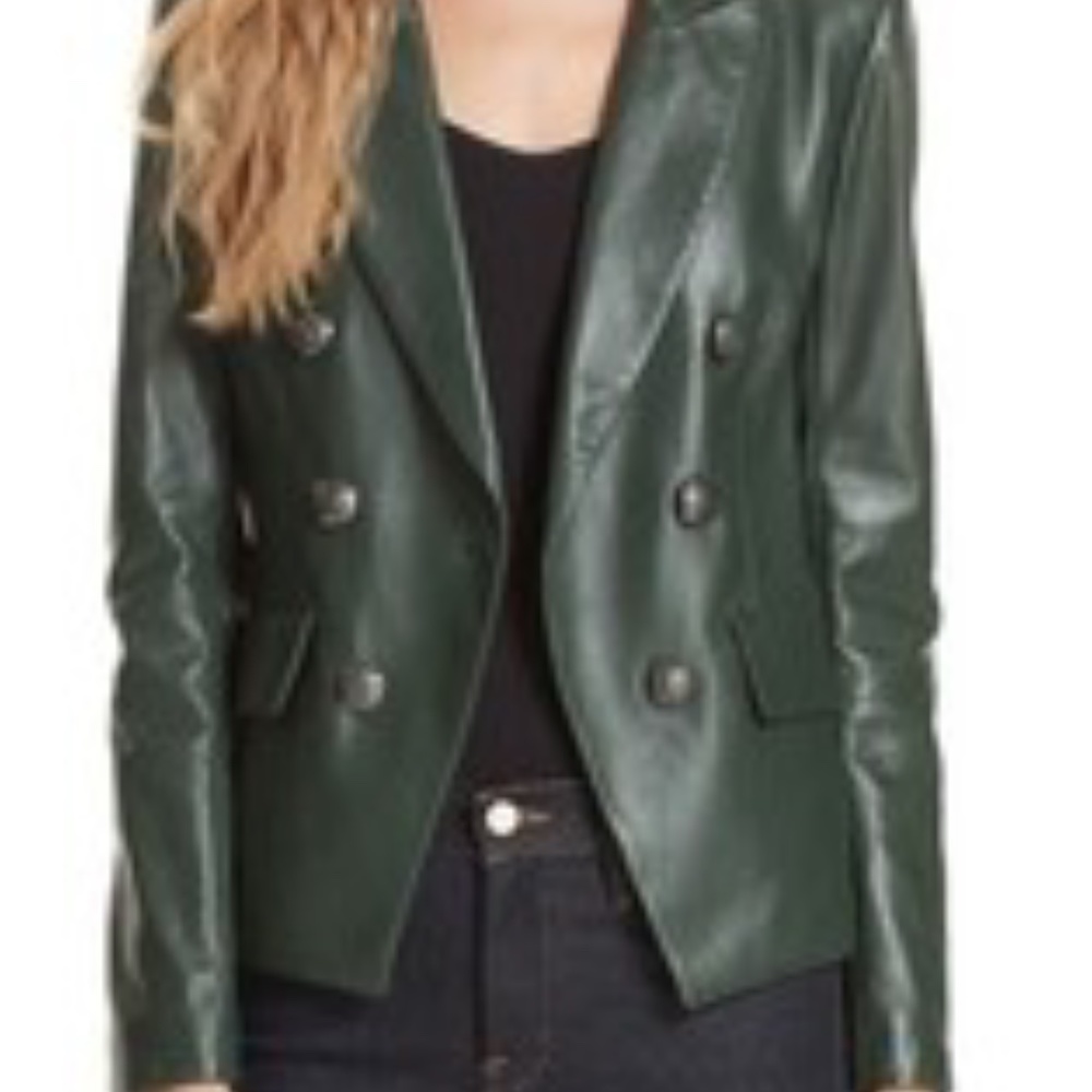 Veronica Beard Cooke Leather Jacket